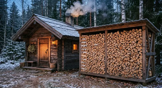 Укладка дров в Родниках, улица Новая, 5Б